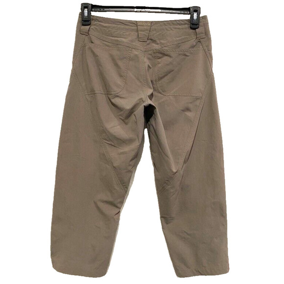 Patagonia - Brownish green athletic Capri pant adjustable waist women size 6 - Picture 2 of 4